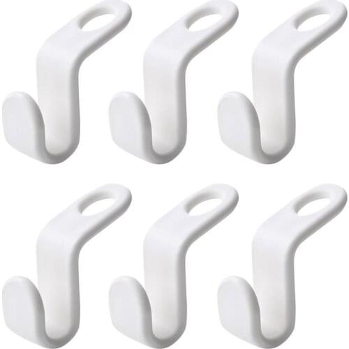Hot 6/12pcs Clothes Hanger Hook Folding Storage Clothes Rack Wardrobe Hanging Hanger Connection Hook Space Saving Connectors