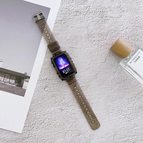 6 Colors Transparent Silicone Band Strap for Huawei watch fit Replacement Wristband