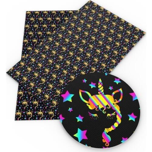 David accessories 20*33cm heart love star fruit Faux Artificial Synthetic Leather Fabric Sewing DIY Bag Shoes Material,1Yc5119