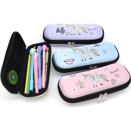 Pencil Case Unicorn Estojo Escolar Kalem Kutusu Pencilcase Kawaii Bag Etui School Cartucheras Para Lapices Cute Escolares Box