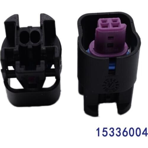 Black 2 pin waterproof auto connector plug female 15336004 adapter valve plug Connector