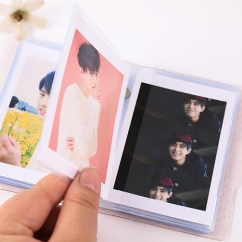 36 Photos Instax Album Jelly Color Photo Album Cute Mini Holds for Mini Fuji Instax & Name Card 7s 8 25 50s Mini Photo Album