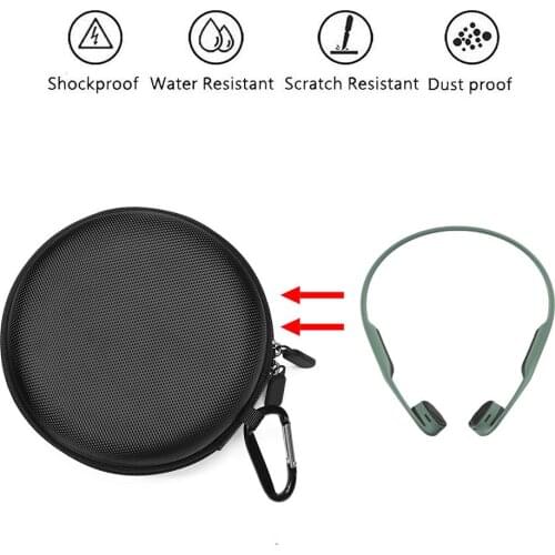 Travel Bag for AfterShokz AS650Trekz Air Wireless Bone Headphones Portable Case Cover Hard Quality EVA Headset Protective Cover