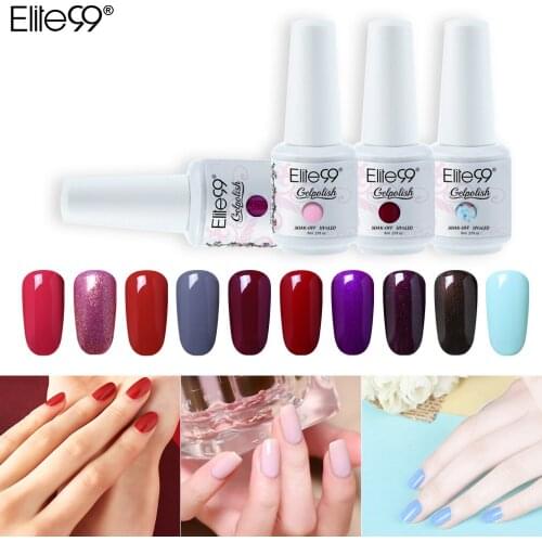 Elite99 8ml Painting Gel Varnish Soak Off LED UV Gel Nail Polish Manicure DIY Nails Lacquer Top Base Coat Nail Art Design Gel