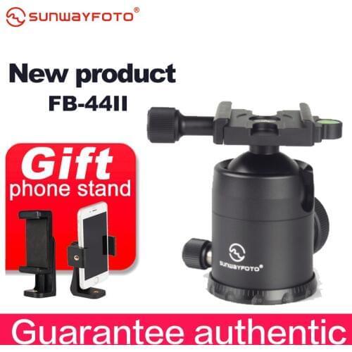 SUNWAYFOTO FB-44II Tripod head for DSLR Camera Tripode Ballhead Professional Aluminum Monopod Panoramic Tripod Ball Head
