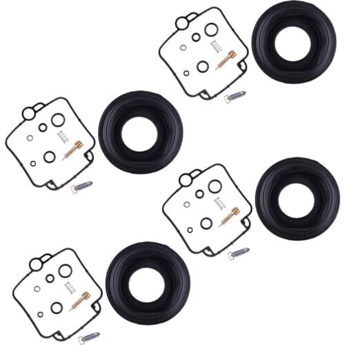 Beler 4Sets Carburetor Repair Rebuild Kit Plunger Vacuum Diaphragm Fit for Suzuki Katana 600 GSX600 F 1990-1994 1995 1996