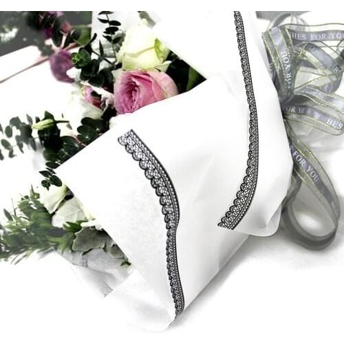 Lace Matte Waterproof Wrapping Paper Flower Gift Wrap Bouquet Packaging Florist Supplies 10pcs/lot