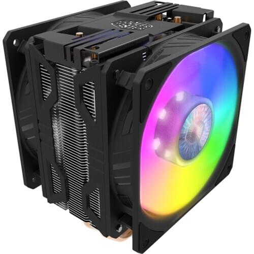 Cooler Master T400i PC computer CPU Cooler 4 Heat pipe Dual 120mm Quiet Fan T400Pro ARGB For intel 115X 2011 AMD AM4 CPU Cooling