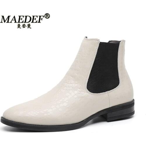 Мужские ботинки челси MAEDEF China At AliExpress