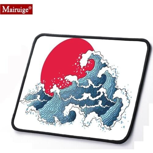 Japanese Waves Small Mousepad 20x18cm Kawaii Mouse Pad Gamer Desk Mat Best Seller Gaming Accessories Anime Mouse Mat Anime Rug