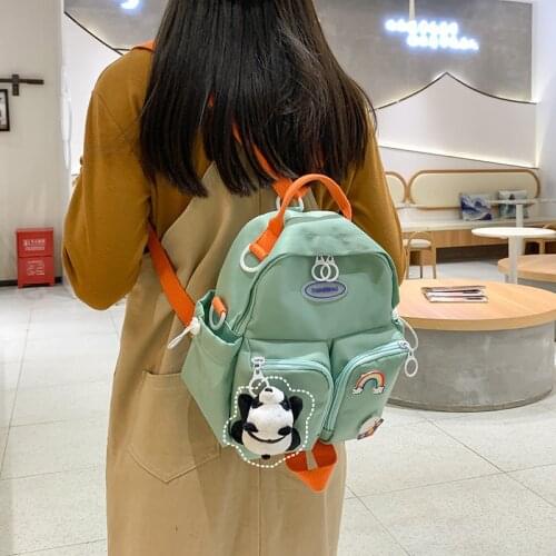 Cute candy color small backpacks for school teenagers girls Fashion multifunctional shoulder bag handbag Young girl travel bag