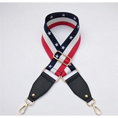 Handbags Strap Nylon Striped Woven Strap for Crossbody Shoulder Bag Belts Handbag Adjustable Strap Bag Accessories 120cm Gift