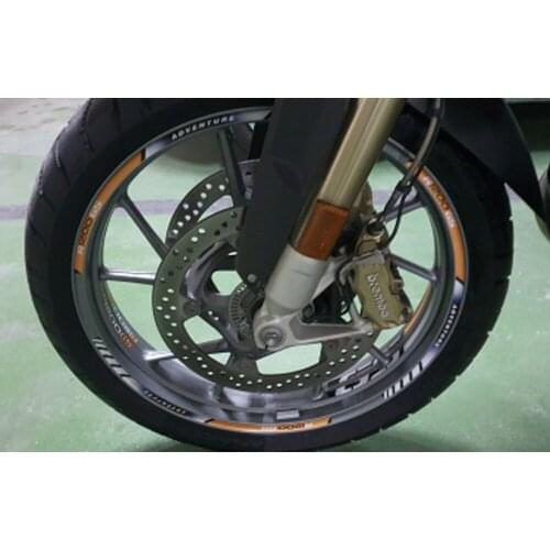 New Pattern Hot Sale for BMW R1200 GS ADV R1200GS Adverture Motorcycle Wheel Stickers Reflective Waterproof Rim Decals