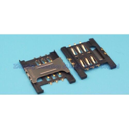 50pcs SIM card reader socket holder slot connector for Lenovo A788T A568t K860I A3000-H A5000 etc 18.5mm*16.5mm