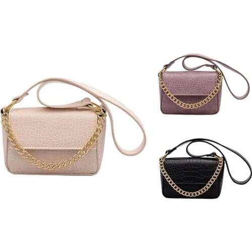 Bags for Women Pattern Handbag PU Fashion Shoulder Bag Chain Lock Messenger Bag Small Square Bag