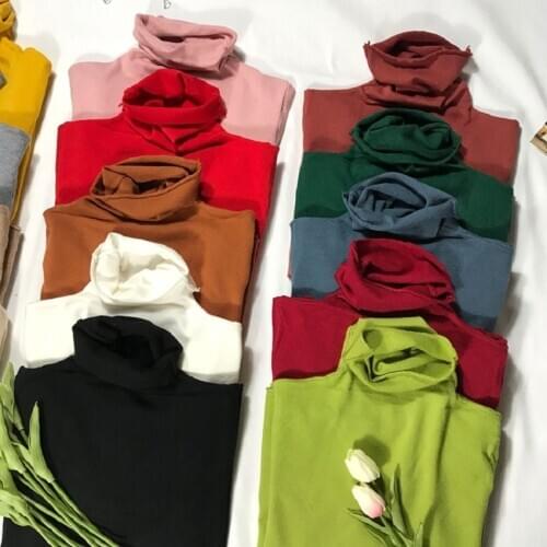 Autumn Winter Sweater 2020 Bottom Shirt Womens Turtleneck knit Sweater women Slim Heap Collar Sweater Womens Wool Pullovers