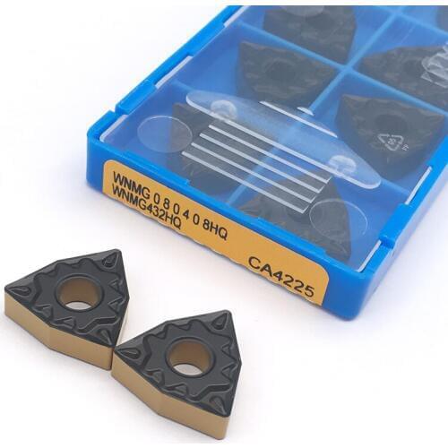 10PCS WNMG080408 HQ CA4225 100% Original CNC Lathe Tools High Quality Carbide Inserts External Turning Tools For Steel Parts