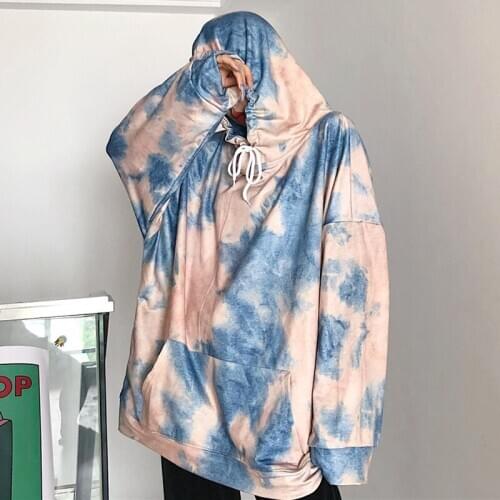 Tie-dye Womens Hoodies Autumn Winter Female Hooded Casual Sweatshirt Tops Harajuku Oversized Ladies Girls Hoodie Hoodies