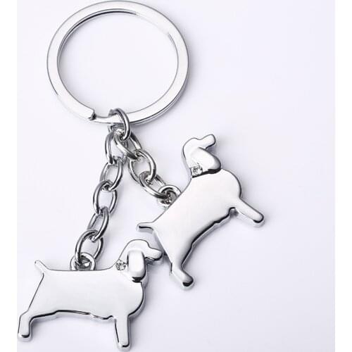 Dachshund keychain for women key ring cute dog key chain key holder creative portachiavi chaveiro llaveros hombre bag charm