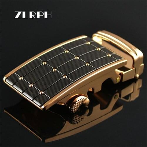 ZLRPH Fashion Designer Belts High quality alloy buckle for Not belt body Sliding Buckle Ratchet Luxury Men Automatic buckle