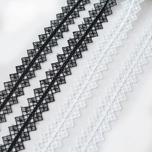 1M High Quality Lace Fabric Curtain Guipure 2.5cm Embroidery Lace Ribbon Sewing Wedding Clothing Collar dentelle encajes LT12