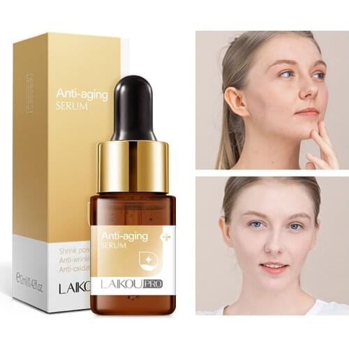 12ml Anti Aging Facial Serum Tremella Fuciformis Extract Shrink Pores Reduce Fine Lines Anti Wrinkles Moisturizing Face Care