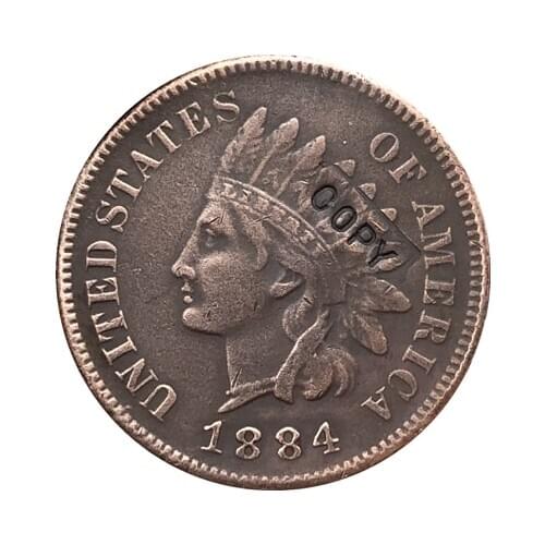 1884 Indian head cents coin copy