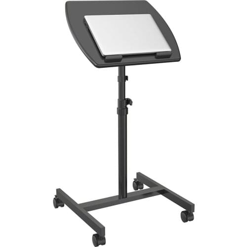 2021 New Arrival Material MDF SPCC Lockable Wheels Computer Table Manual Height Adjustable Standing Desk