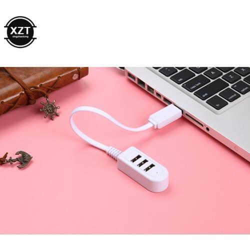 3 Ports USB 2.0 Hub High Speed Extension Splitter for Macbook Laptop PC Computer Charger high quality HOT SALE