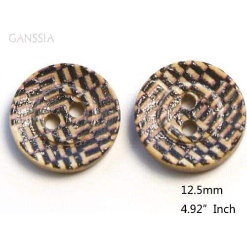 50pcs/lot size:12.5mm Natural Color Coconut Button Round Buttons for Craft Sewing Accessories (kk-1058)