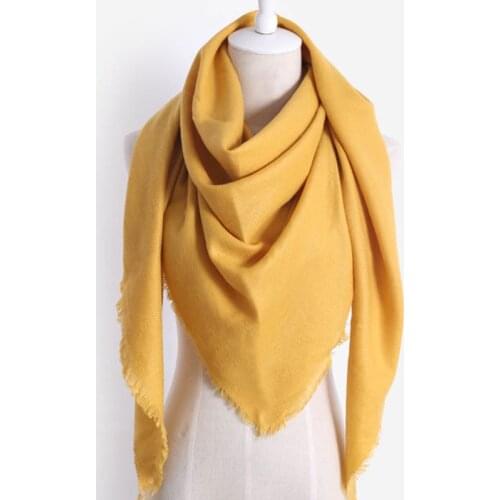 8 Colors Ladies Thermal Shawls Luxury Brand Imitation Cashmere Winter Scarf For Ladies Scarves Wool Solid Triangle Bandage