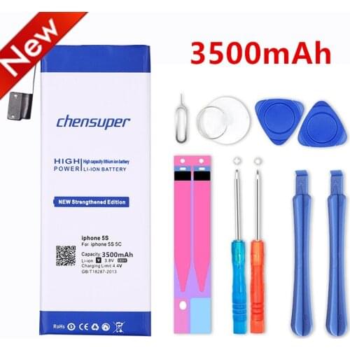 High Capacity 3500mAh Battery For Apple iPhone 5S for iphone 5C battery With Repair Machine Tools