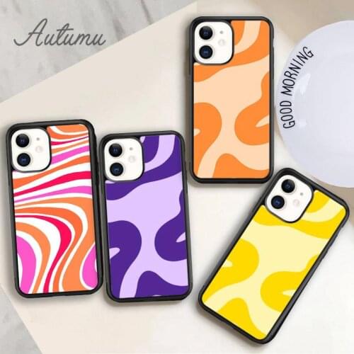 The groovy Phone Case for iPhone 11 12 Pro Max mini X XR XS SE 2020 5 6S 7 8 Plus Samsung Galaxy S8 S9 S10 Cover shell