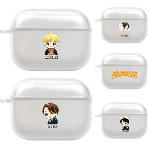 KPOP STRAY KIDS CHIBI Chan WOOJIN TPU Case For Airpods Pro Earphone Case For Airpods Wireless Bluetooth Case For AirPods 3