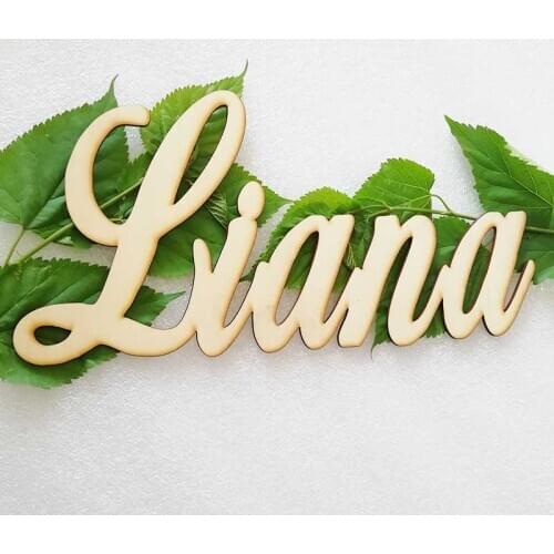 Pesonalized Names wood Signs Custom Name Sign Table Decor Wedding Table Wooden Letters Wood Baby Name Nursery