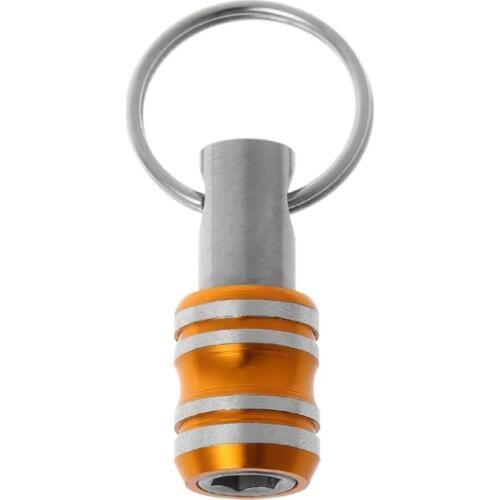 1/4 Inch Hex Shank Screwdriver Bits Holder Extension Bar Drill Screw Adapter Quick Release Easy Change Keychain