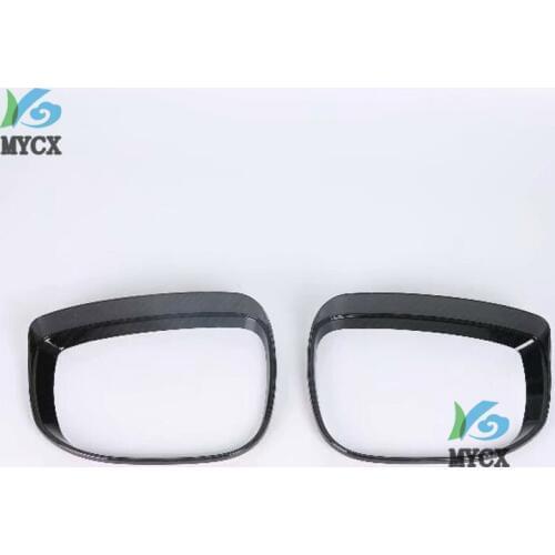 For Mazda CX8 CX-8 CX 8 2018 2019 Chrome Side Door Mirror Cover Rear View Trim Rain Guard Visor Shade Bezel Frame Accessories