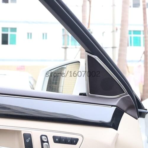 For Mercedes Benz E Class W212 2012-2015 Chrome Interior Accessory Door Speaker Cover Trim Car Accessory
