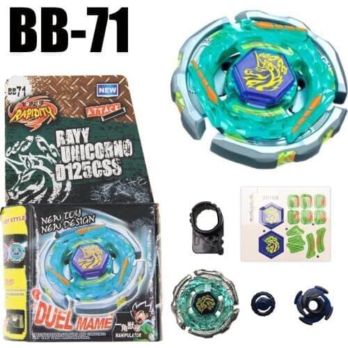 B71 Spinning Top METAL FUSION BB-71 RAY STRIKER UNICORNO D125CS 4D Spinning Top Drop shopping