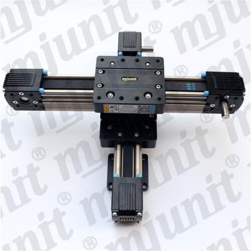 Mjunit slide guide rail gantry grabbing linear automatic XYZ 3 axis position grabbing manipulator for rotary table positioning