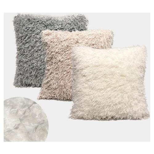 Faux Fur Cushion-Cover Luxury Soft Feather Princess Pillow Case Living Room Bed Room Decorative Warm Pillow Cover 45X45 cm