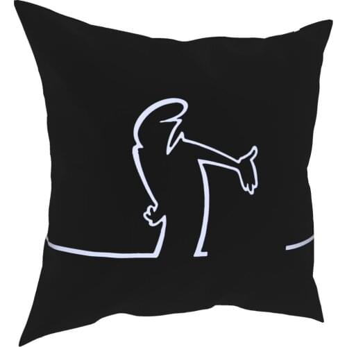 La Linea Angry Pillowcase Printed Fabric Cushion Cover Decorations Throw Pillow Case Cover Home Zipper 18