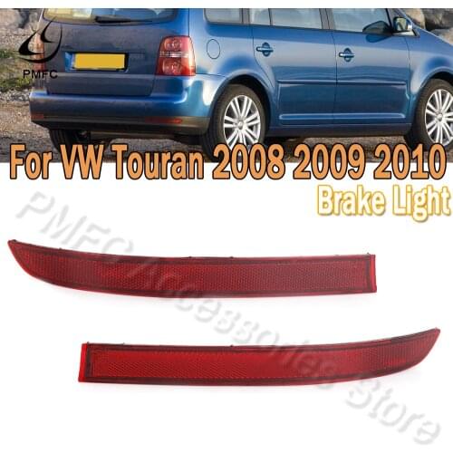 PMFC Rear Bumper Reflector Brake Lamp False Light Decorative Lights Car Red High Quality Wholesale For VW Touran 2008 2009 2010