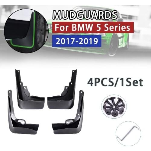 For BMW 5 Series G30 2017 2018 2019 Front Rear Car Fender Mud Guard Flaps Splash Flap Mudguards Accessories G30 520i 525i 528i