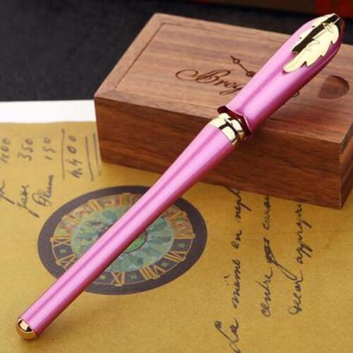 Picasso 986 Greek Irene Pimio Rollerball Pen Female Gift Purple Bud Cap Leaf Clip Office Signature Homework Exam Writing