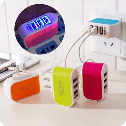 New3 USB Ports Wall Home Travel AC Power Charger Adapter 3.1A EU Plug for IPhone 5 6 for Samsung Galaxy S3 S4 S5 for LG G3 G4