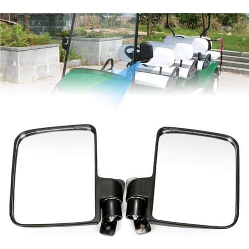 1 Set Universal Folding Side Rear-view Mirror Reversing Reflex Mirrors for Golf Carts Club Car Ezgo Yamaha Star Zone Carts