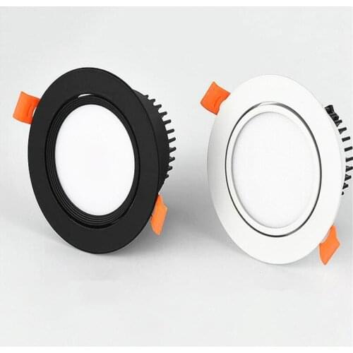 Dimmable Recessed Anti Glare LED Downlights 5W 7W 9W 12W COB LED Ceiling Spot Lights AC85-265V LED Ceiling Lamps Indoor Lighting