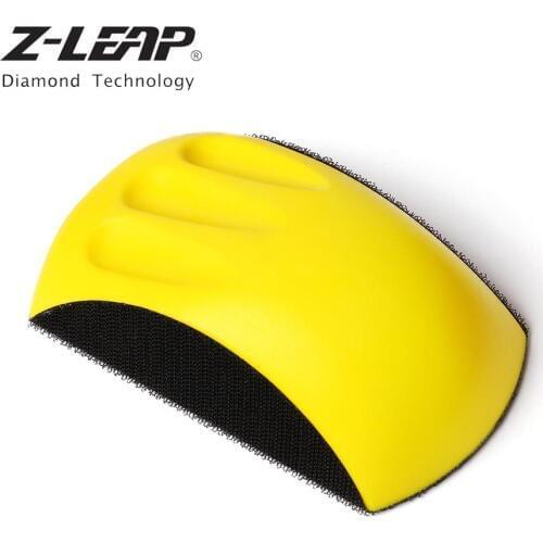 Z-LEAP 1PC 5"/6" Sanding Disc Holder Sandpaper Backing Polishing Pad Mouse Shaped Hand Grinding Block Hook & Loop Abrasive Tool