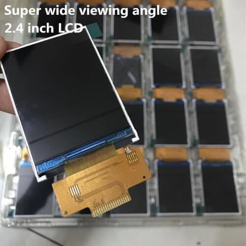 2.4 inch 240x320 SPI TFT LCD Serial Port display 3.3V ILI9341 without touch Super wide viewing angle 18pin 0.8mm Spacing Weld